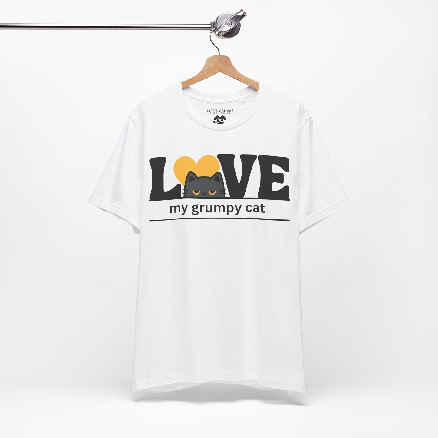 Love my grumpy cat graphic t-shirt in white