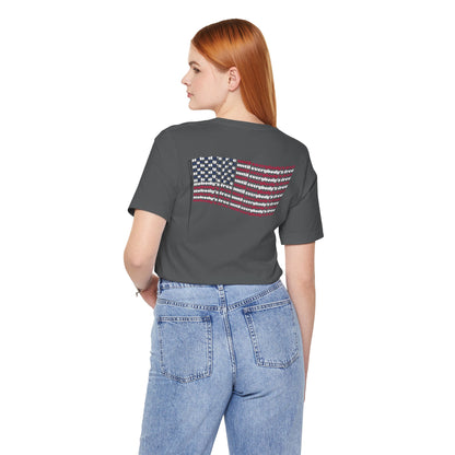 "Nobody's Free Until Everybody's Free" – Unisex T-Shirt | A FLAG BUILT FROM POWERFUL WORDS
