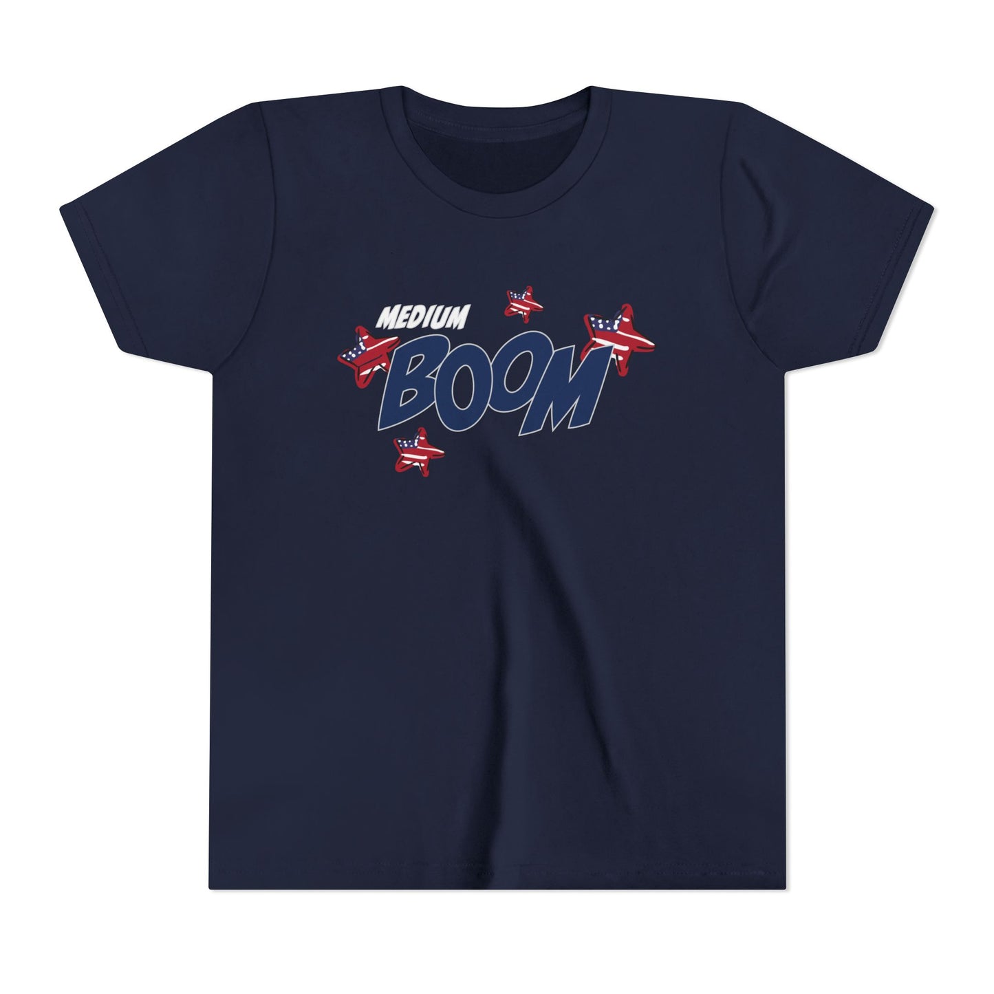 Medium Boom – Youth T-Shirt | FOR THE BIG IDEAS AND BUBBLY ENERGY