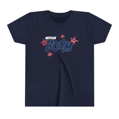 Medium Boom – Youth T-Shirt | FOR THE BIG IDEAS AND BUBBLY ENERGY