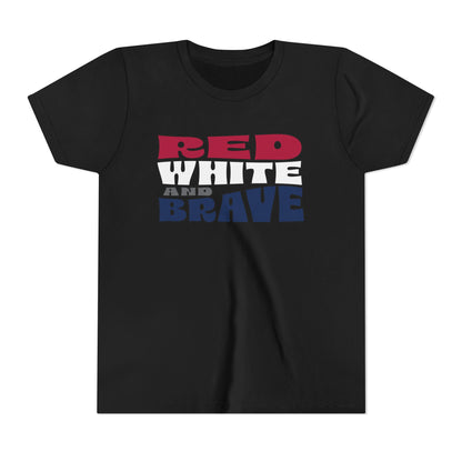 Red, White, and Brave – Youth T-Shirt | FOR THE KIDS WHO LEAD WITH HEART