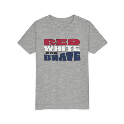 Red, White, and Brave – Youth T-Shirt | FOR THE KIDS WHO LEAD WITH HEART