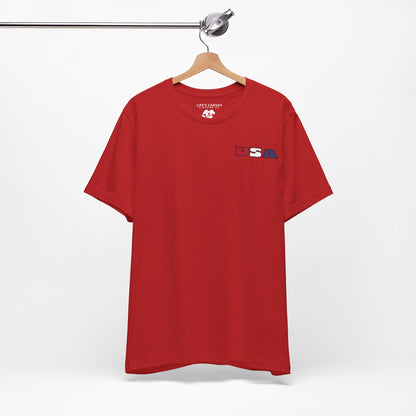 Proud and True in Red, White & Blue – Unisex T-Shirt | FOR THE GROWN-UPS WHO NEVER LOST THEIR SPARK