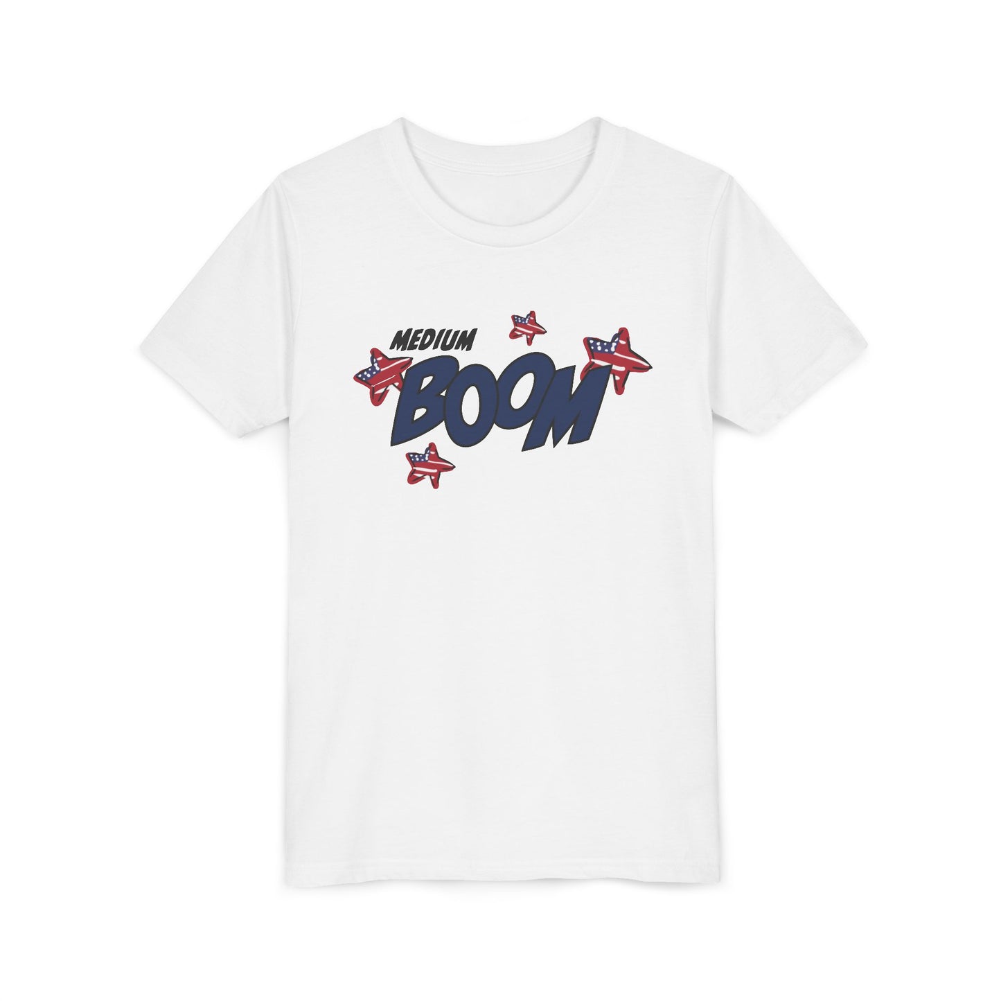 Medium Boom – Youth T-Shirt | FOR THE BIG IDEAS AND BUBBLY ENERGY