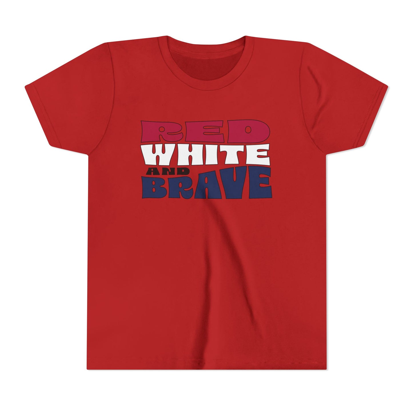 Red, White, and Brave – Youth T-Shirt | FOR THE KIDS WHO LEAD WITH HEART