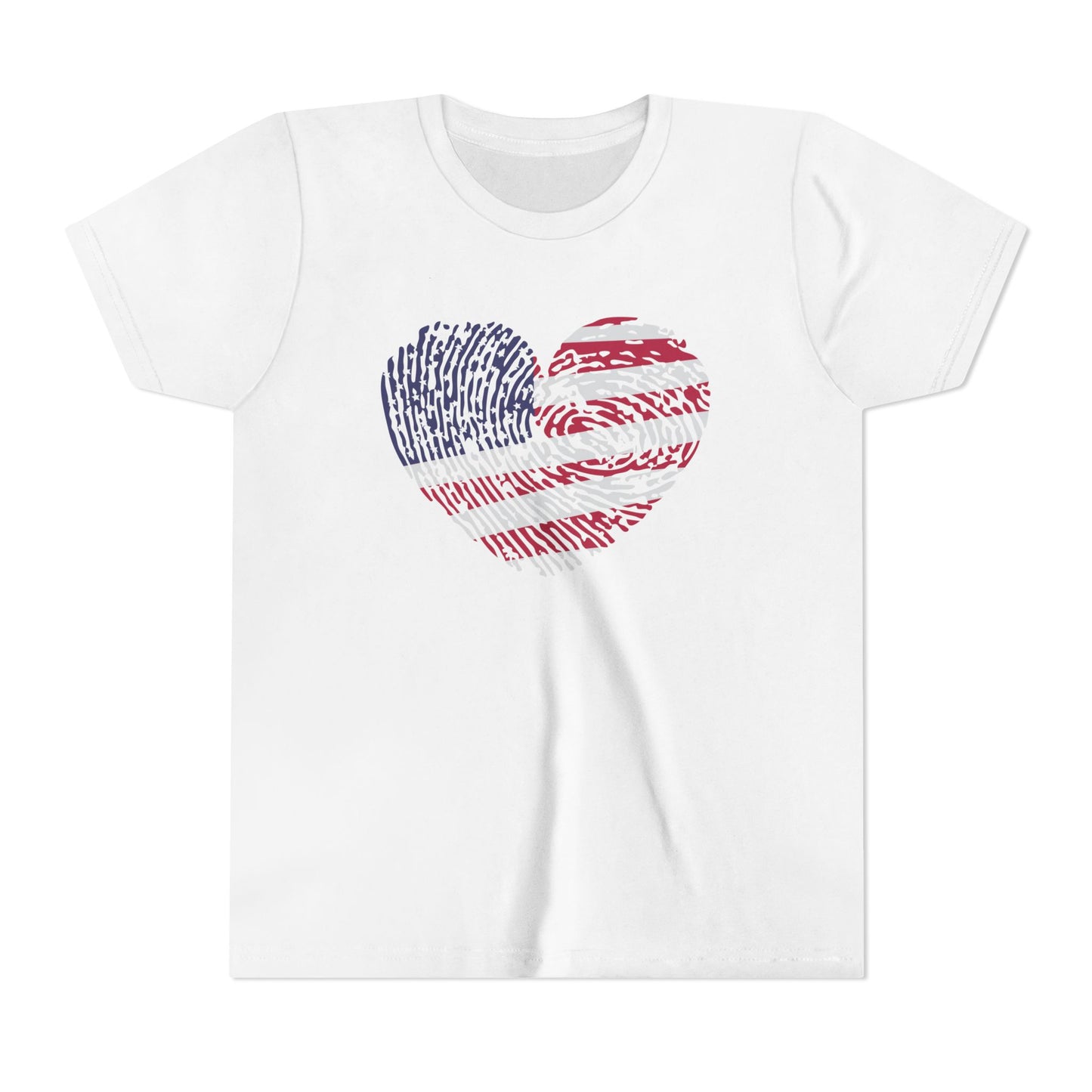 Thumbprint Heart – Youth T-Shirt | A LITTLE HEART WITH BIG PATRIOTIC PRIDE