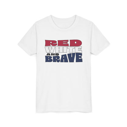 Red, White, and Brave – Youth T-Shirt | FOR THE KIDS WHO LEAD WITH HEART