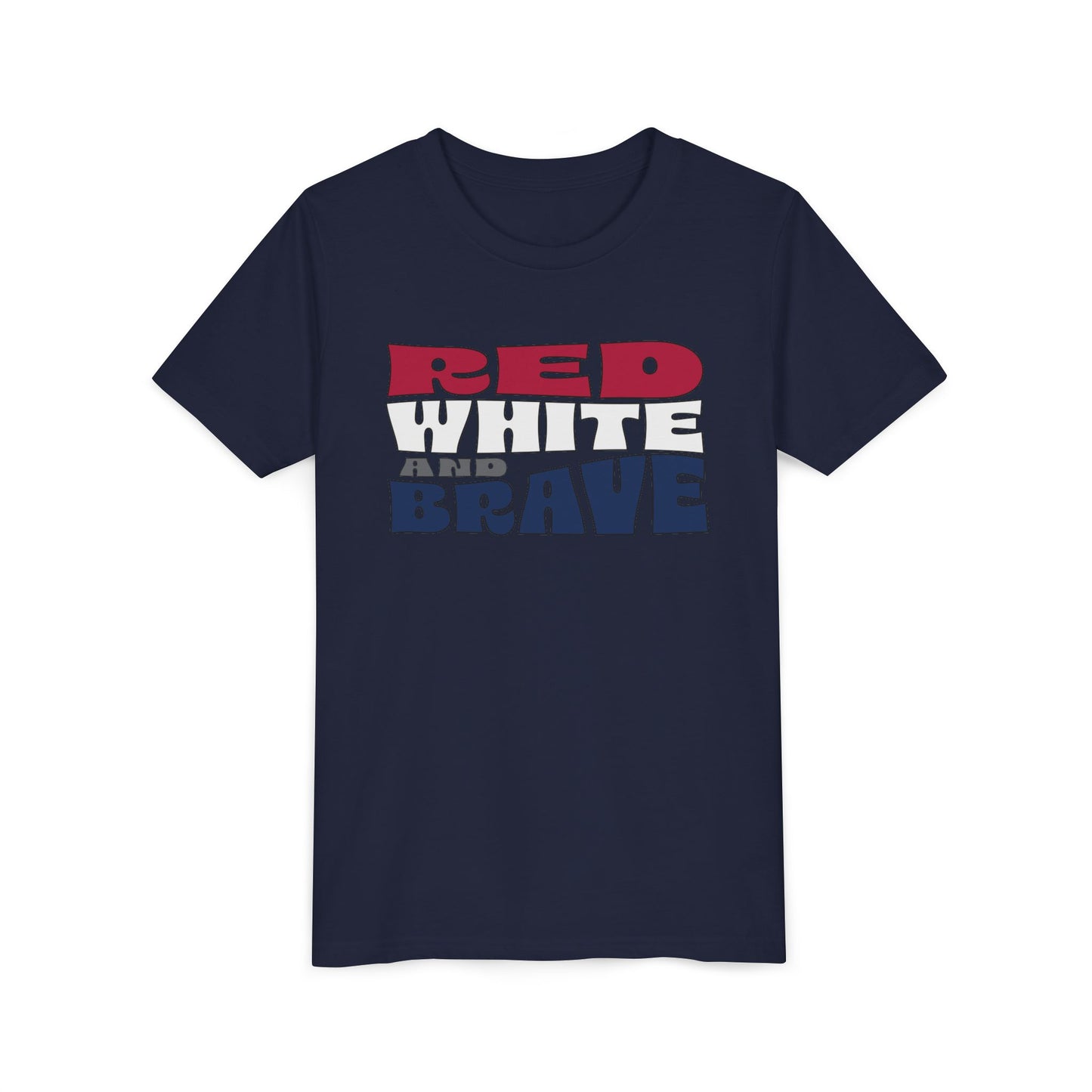 Red, White, and Brave – Youth T-Shirt | FOR THE KIDS WHO LEAD WITH HEART