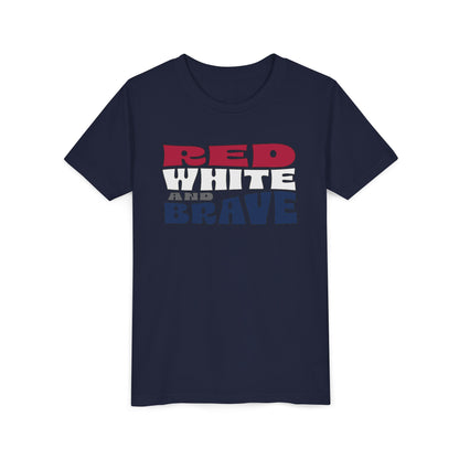 Red, White, and Brave – Youth T-Shirt | FOR THE KIDS WHO LEAD WITH HEART