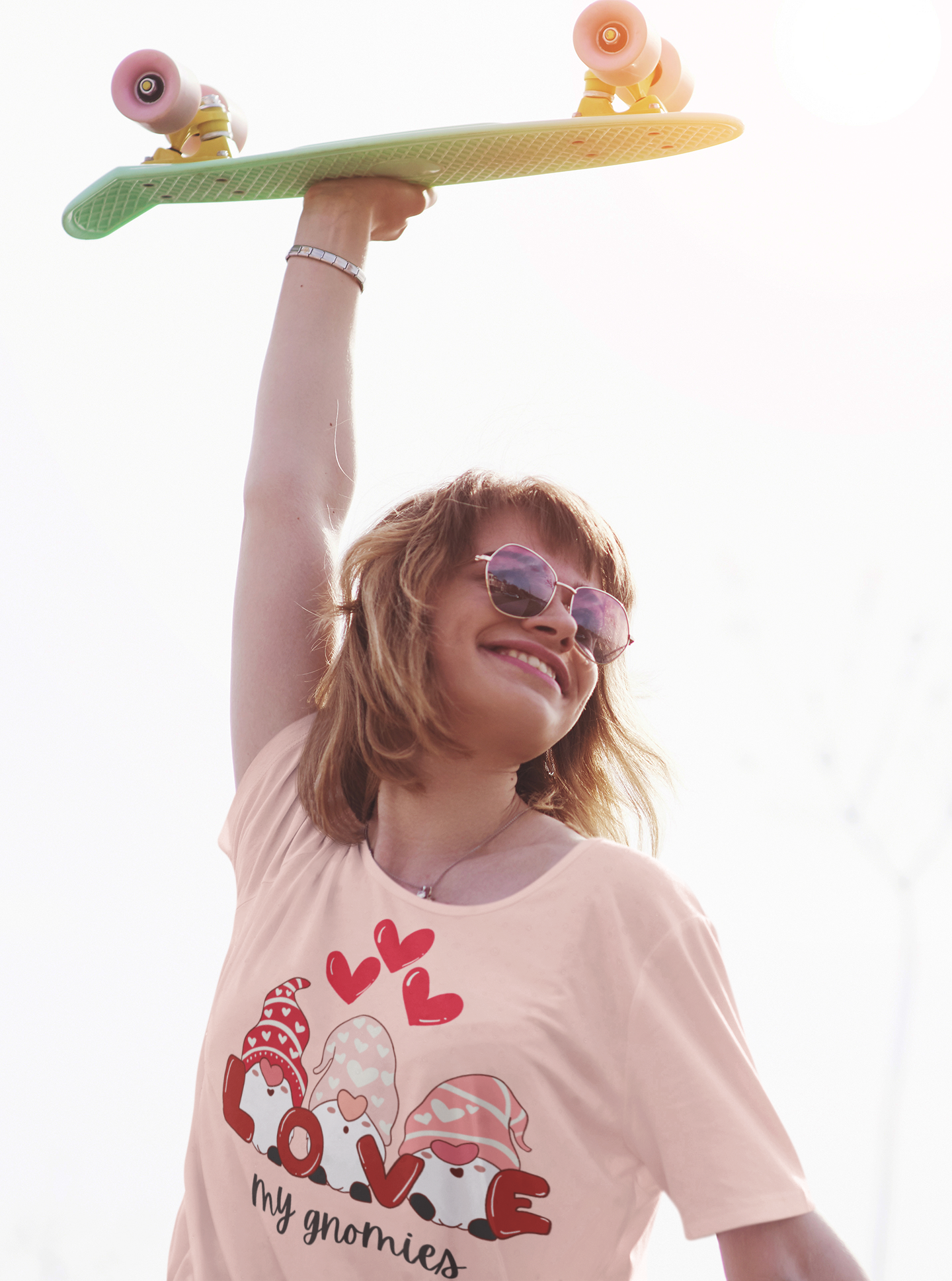 “Love My Gnomes” Unisex T-Shirt with Valentine’s Gnome Trio [GNOME SWEET GNOME!]