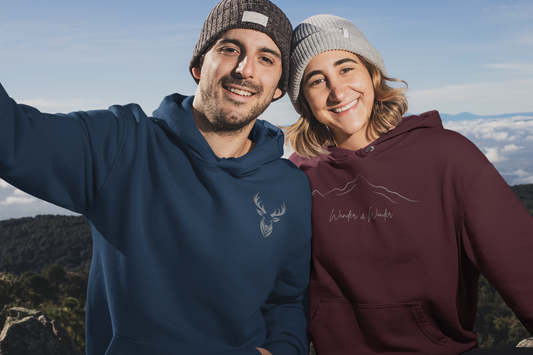 "Wander and Wonder" – Unisex Sponge Fleece Pullover Hoodie [For the Explorers at Heart]
