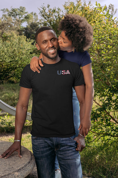 "Nobody's Free Until Everybody's Free" – Unisex T-Shirt | A FLAG BUILT FROM POWERFUL WORDS
