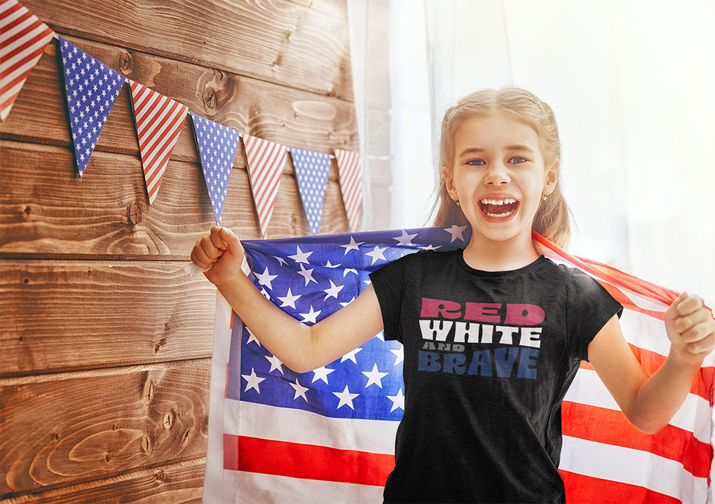 Red, White, and Brave – Youth T-Shirt | FOR THE KIDS WHO LEAD WITH HEART