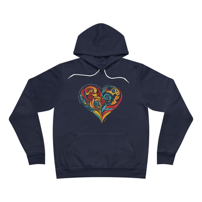 “Life Beats Down… Art Lifts Up” – Inspirational Unisex Fleece Hoodie | Wrap yourself in warmth, comfort, and creativity.