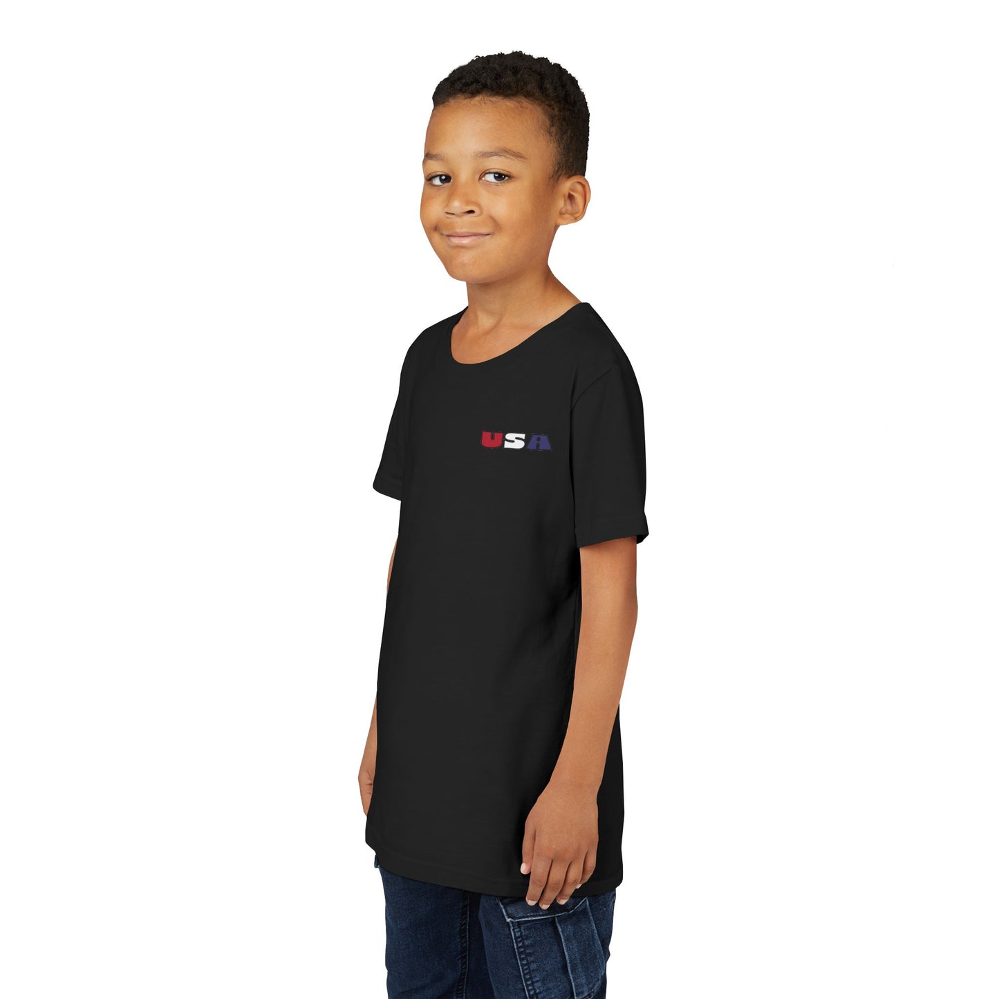 Proud and True in Red, White & Blue – Youth T-Shirt | FOR THE KIDS WHO LIVE LOUD AND LOVE BIG