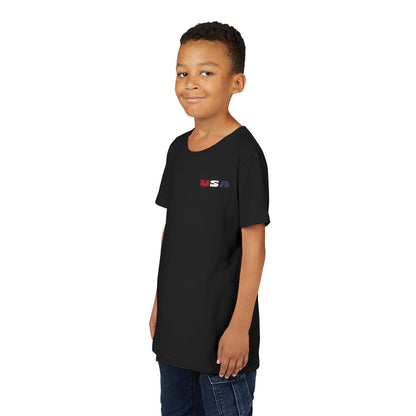 Proud and True in Red, White & Blue – Youth T-Shirt | FOR THE KIDS WHO LIVE LOUD AND LOVE BIG