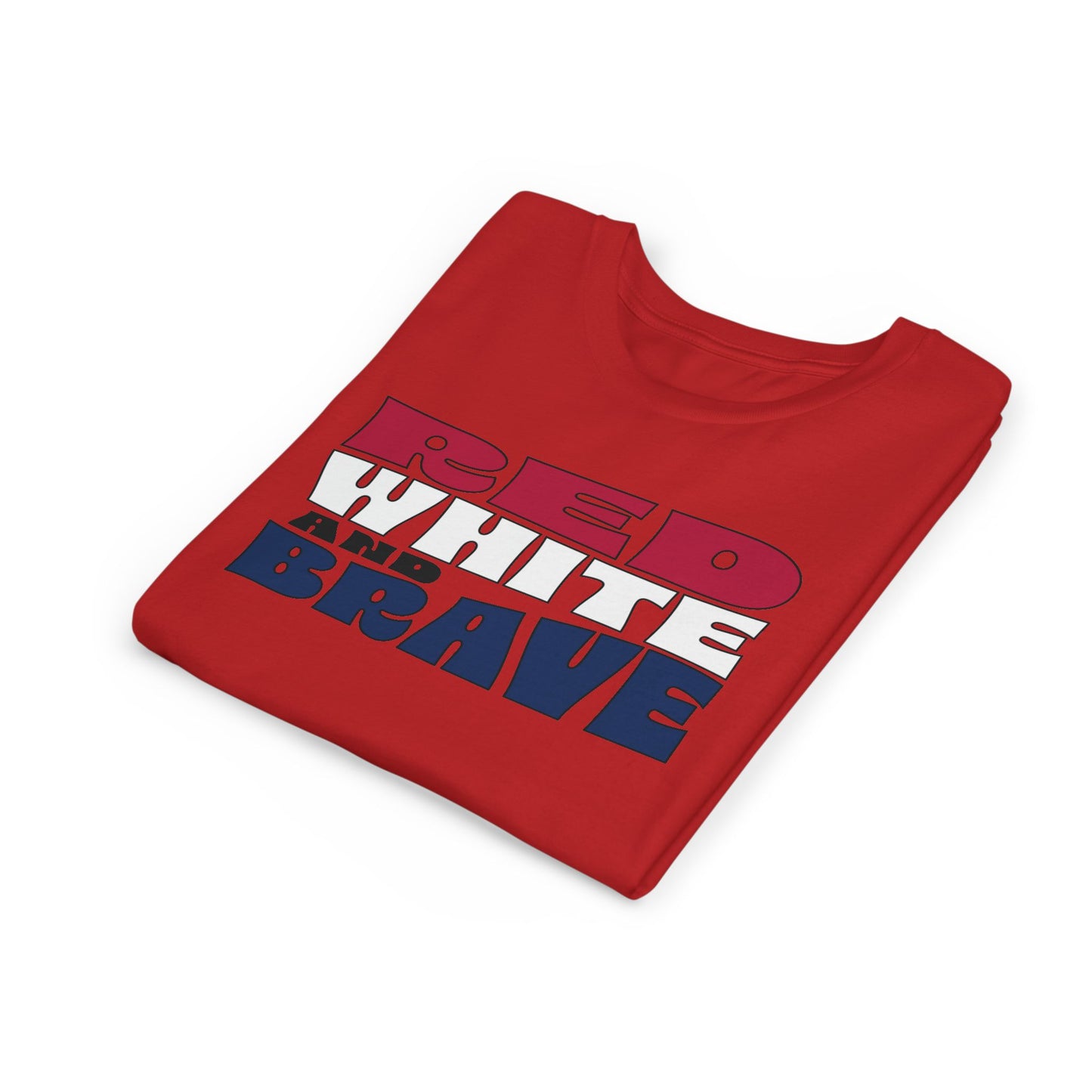 Red, White, and Brave – Youth T-Shirt | FOR THE KIDS WHO LEAD WITH HEART
