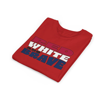 Red, White, and Brave – Youth T-Shirt | FOR THE KIDS WHO LEAD WITH HEART
