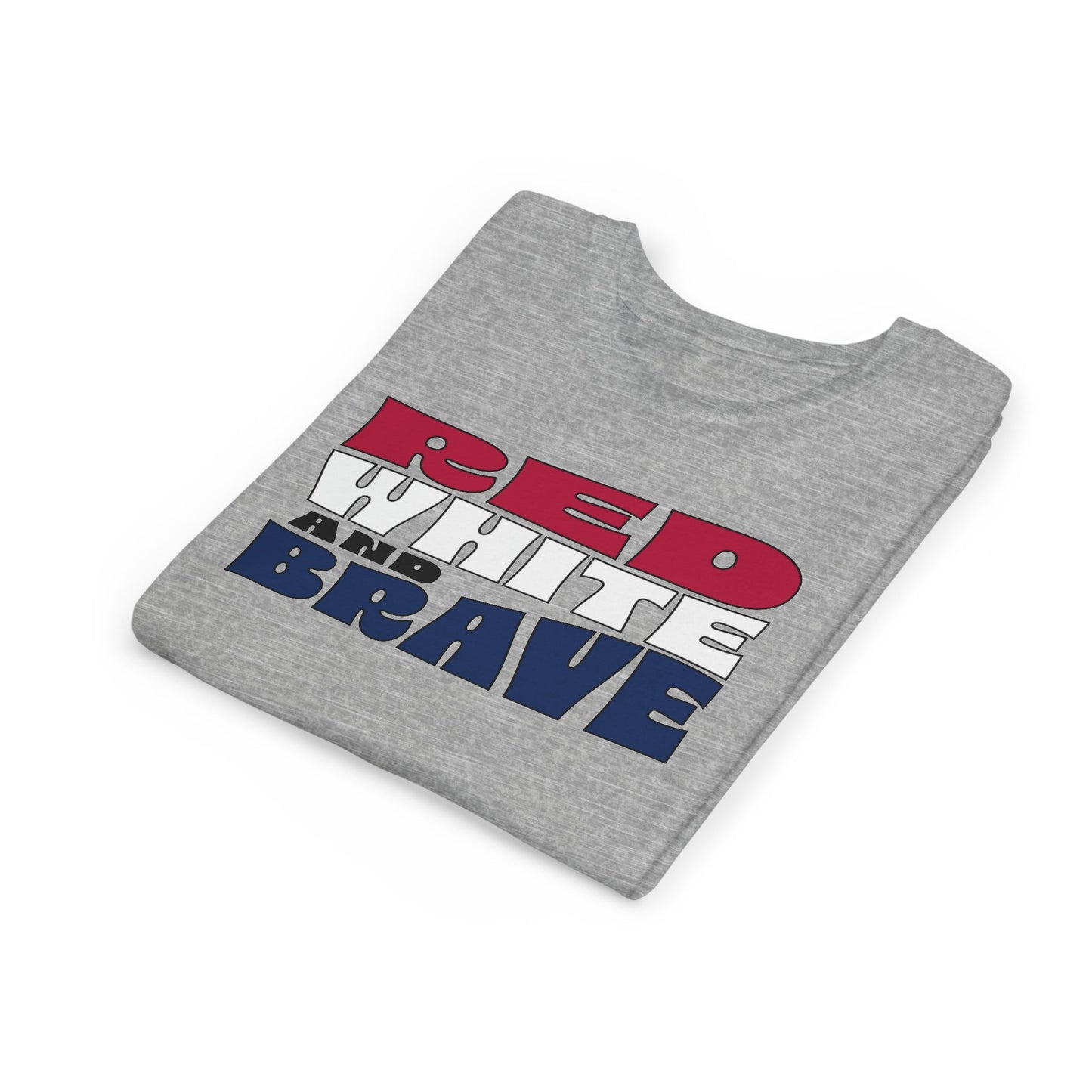 Red, White, and Brave – Youth T-Shirt | FOR THE KIDS WHO LEAD WITH HEART