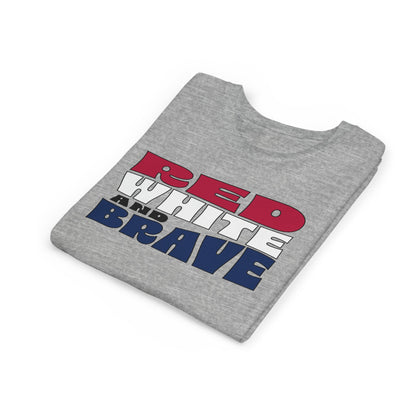 Red, White, and Brave – Youth T-Shirt | FOR THE KIDS WHO LEAD WITH HEART