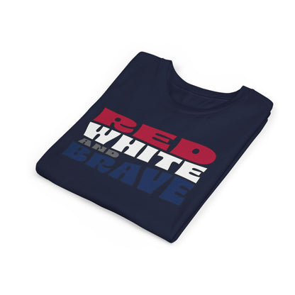 Red, White, and Brave – Youth T-Shirt | FOR THE KIDS WHO LEAD WITH HEART