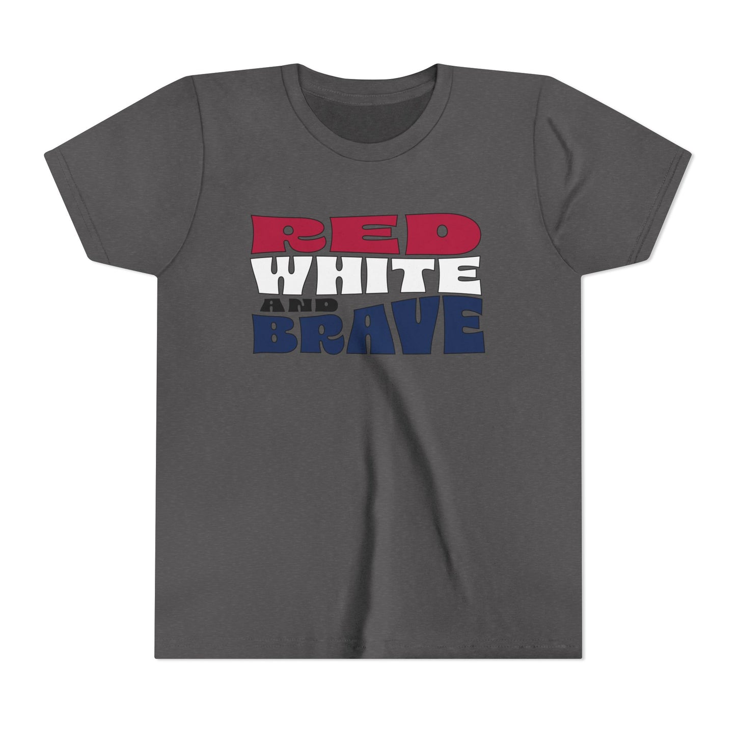 Red, White, and Brave – Youth T-Shirt | FOR THE KIDS WHO LEAD WITH HEART