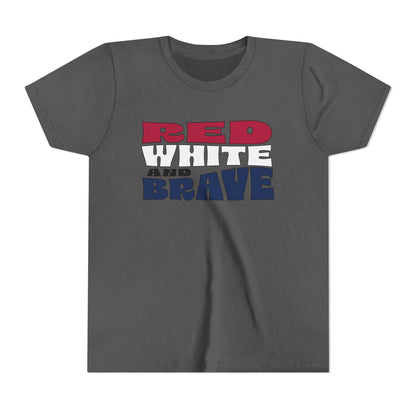 Red, White, and Brave – Youth T-Shirt | FOR THE KIDS WHO LEAD WITH HEART
