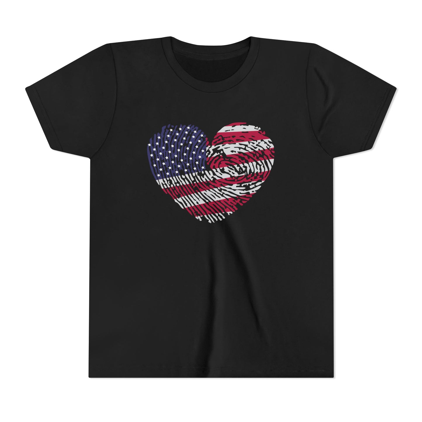 Thumbprint Heart – Youth T-Shirt | A LITTLE HEART WITH BIG PATRIOTIC PRIDE