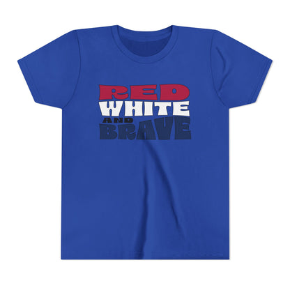 Red, White, and Brave – Youth T-Shirt | FOR THE KIDS WHO LEAD WITH HEART