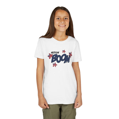 Medium Boom – Youth T-Shirt | FOR THE BIG IDEAS AND BUBBLY ENERGY