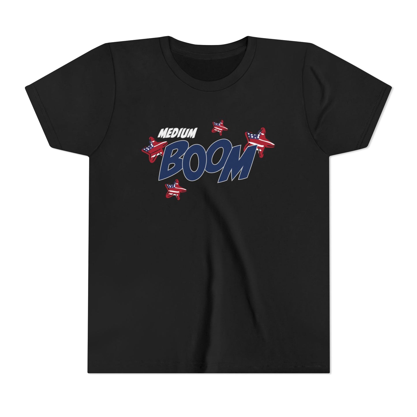 Medium Boom – Youth T-Shirt | FOR THE BIG IDEAS AND BUBBLY ENERGY