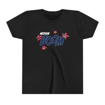 Medium Boom – Youth T-Shirt | FOR THE BIG IDEAS AND BUBBLY ENERGY