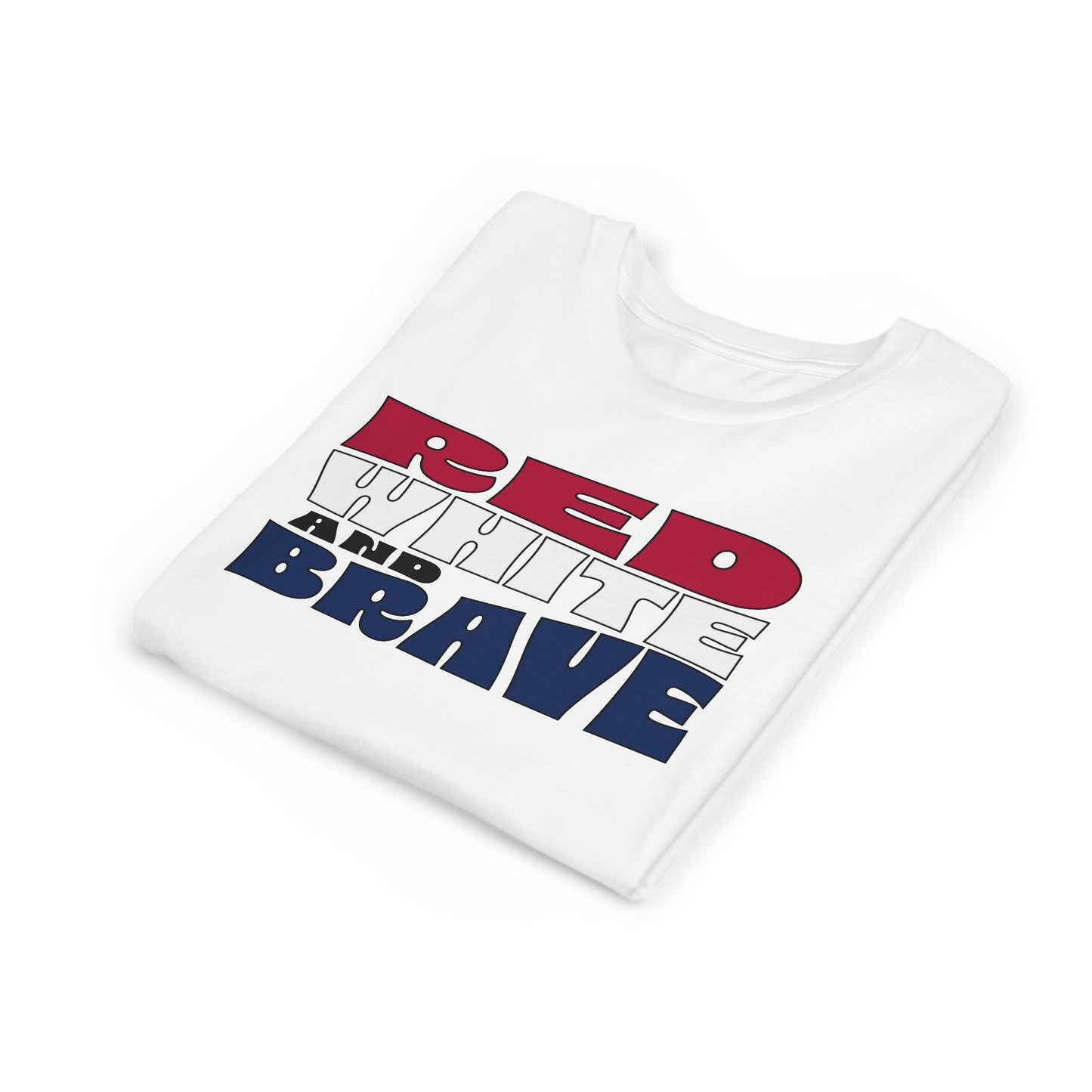 Red, White, and Brave – Youth T-Shirt | FOR THE KIDS WHO LEAD WITH HEART
