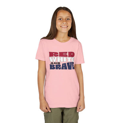 Red, White, and Brave – Youth T-Shirt | FOR THE KIDS WHO LEAD WITH HEART