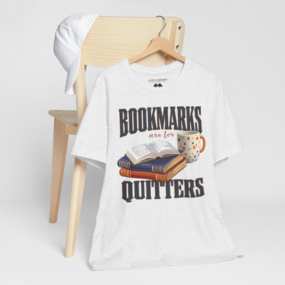 Ash Unisex book lover t-shirt on hanger