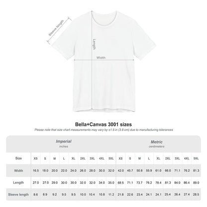 Bella+Canvas 3001 Size-Chart