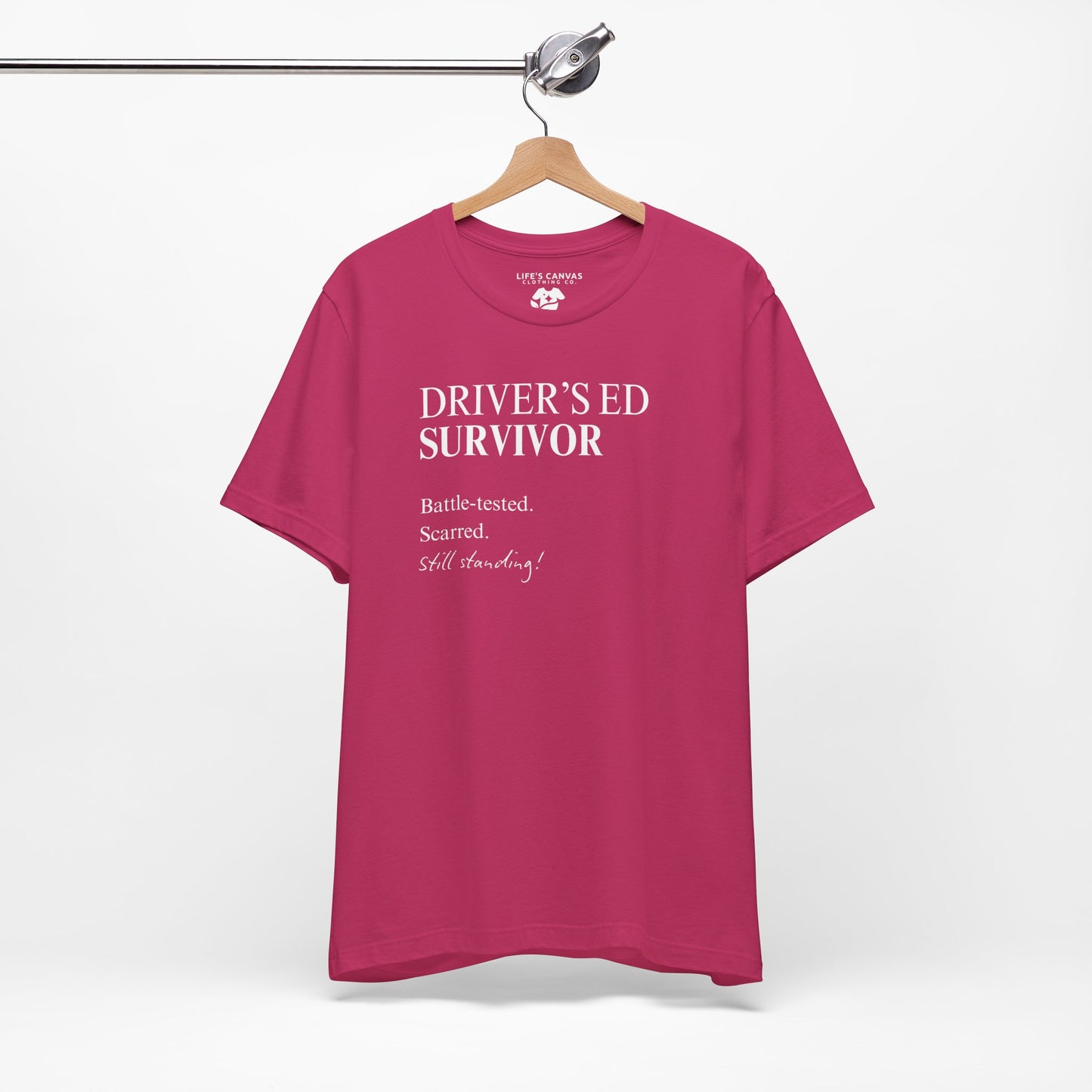 Berry drivers ed survivor tee on hanger