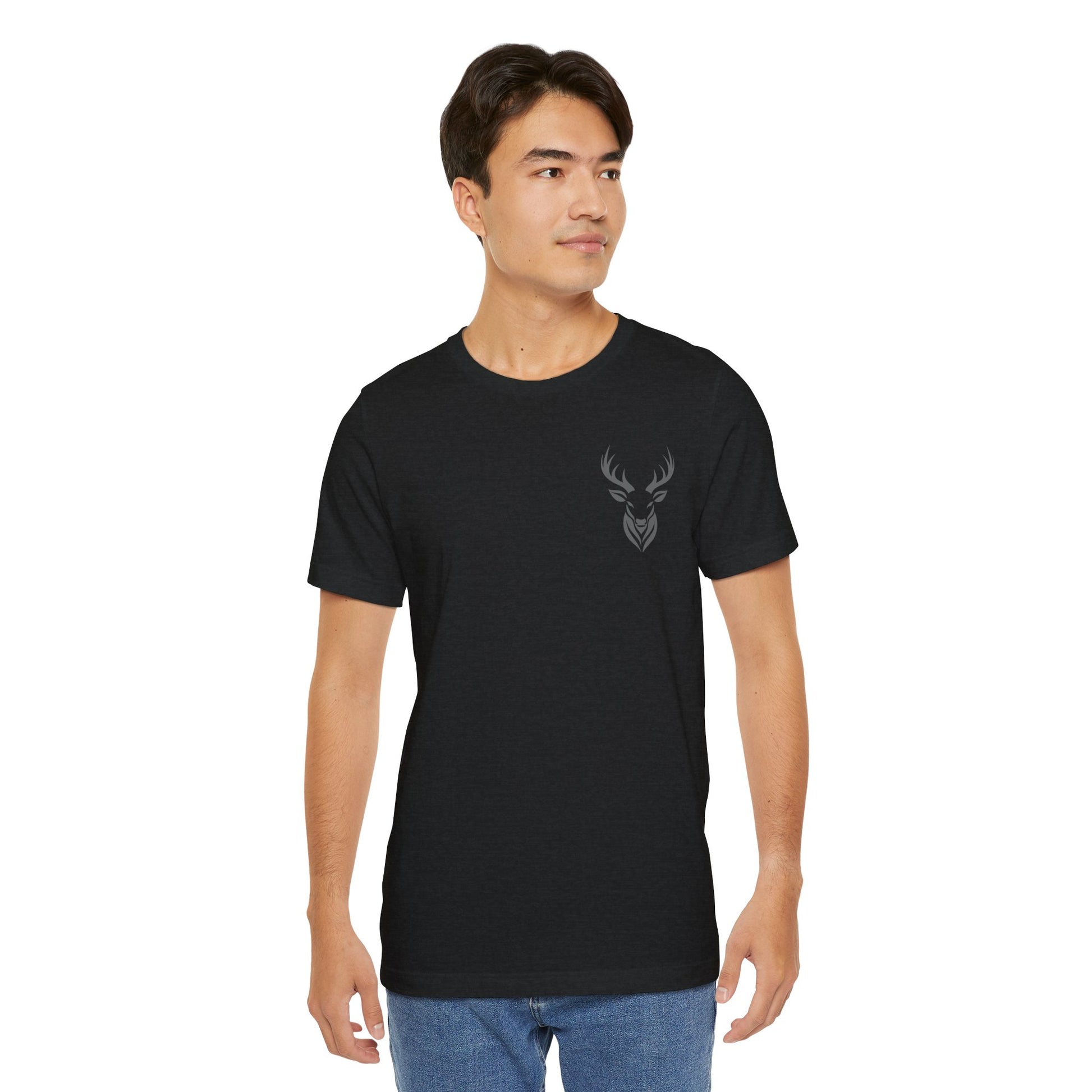 Deer Hunters Will Do Anything for a Buck view of the Front on a model  in Black