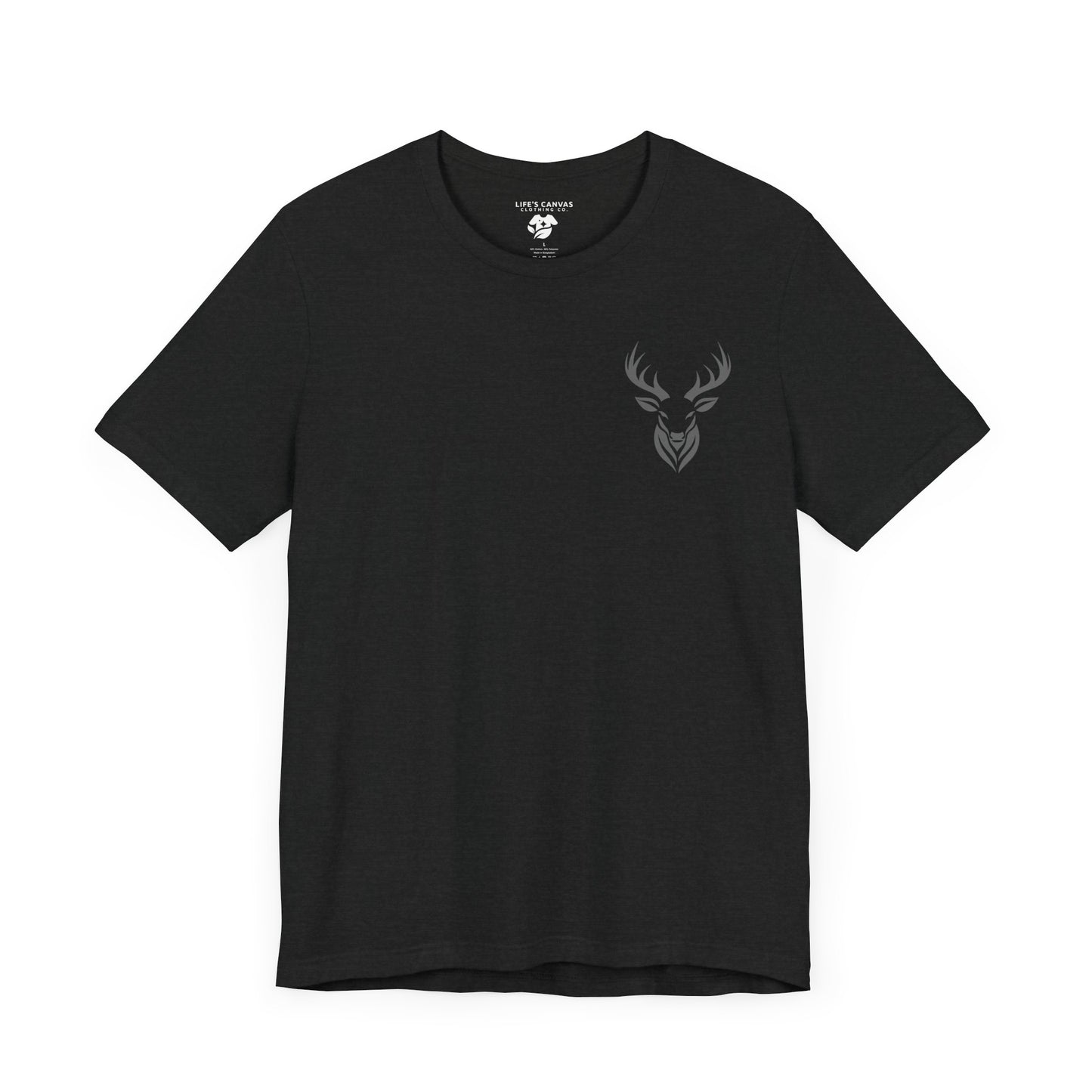 Deer Hunters Will Do Anything for a Buck Flat view of the Front  in Black