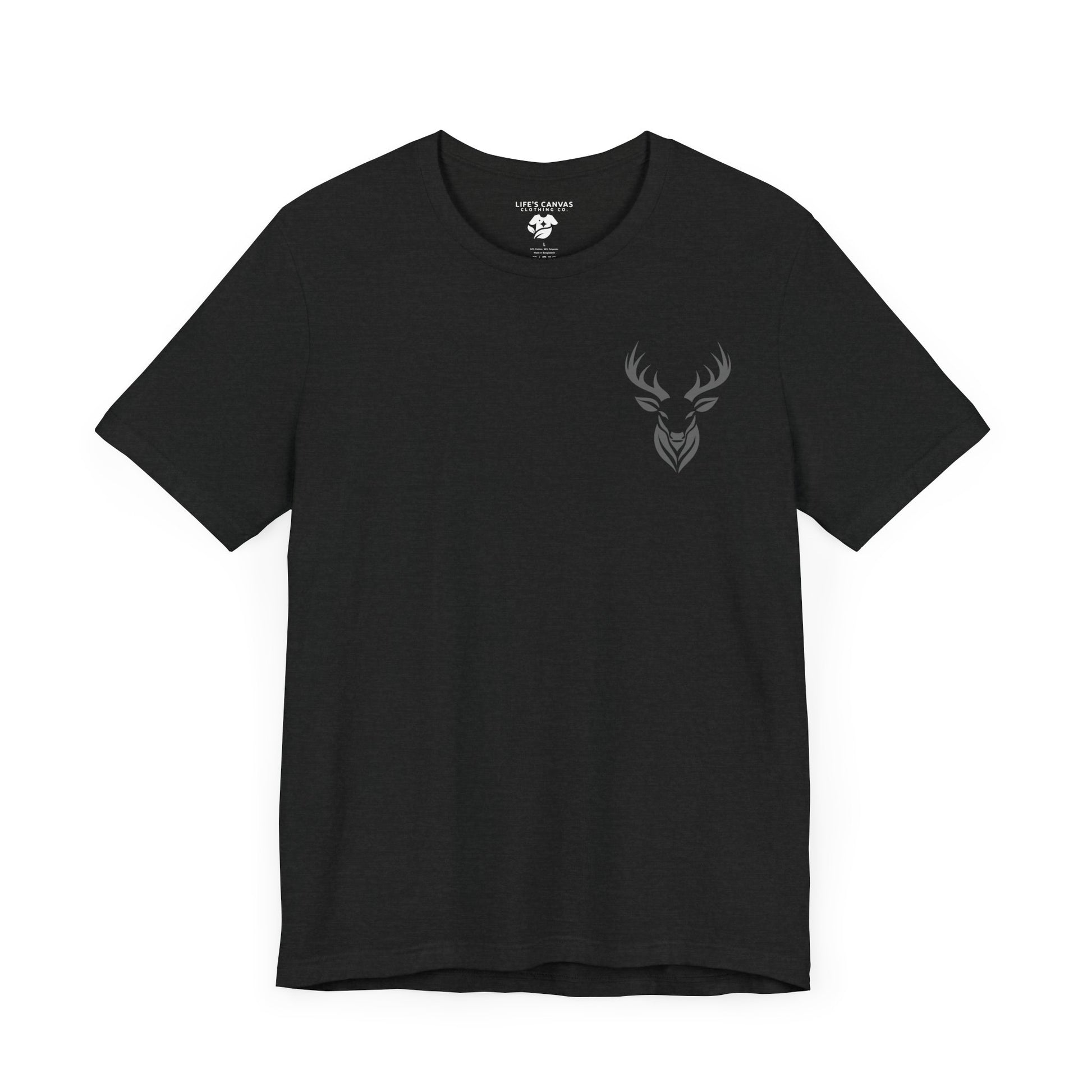 Deer Hunters Will Do Anything for a Buck Flat view of the Front  in Black