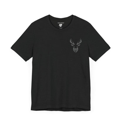 Deer Hunters Will Do Anything for a Buck Flat view of the Front  in Black