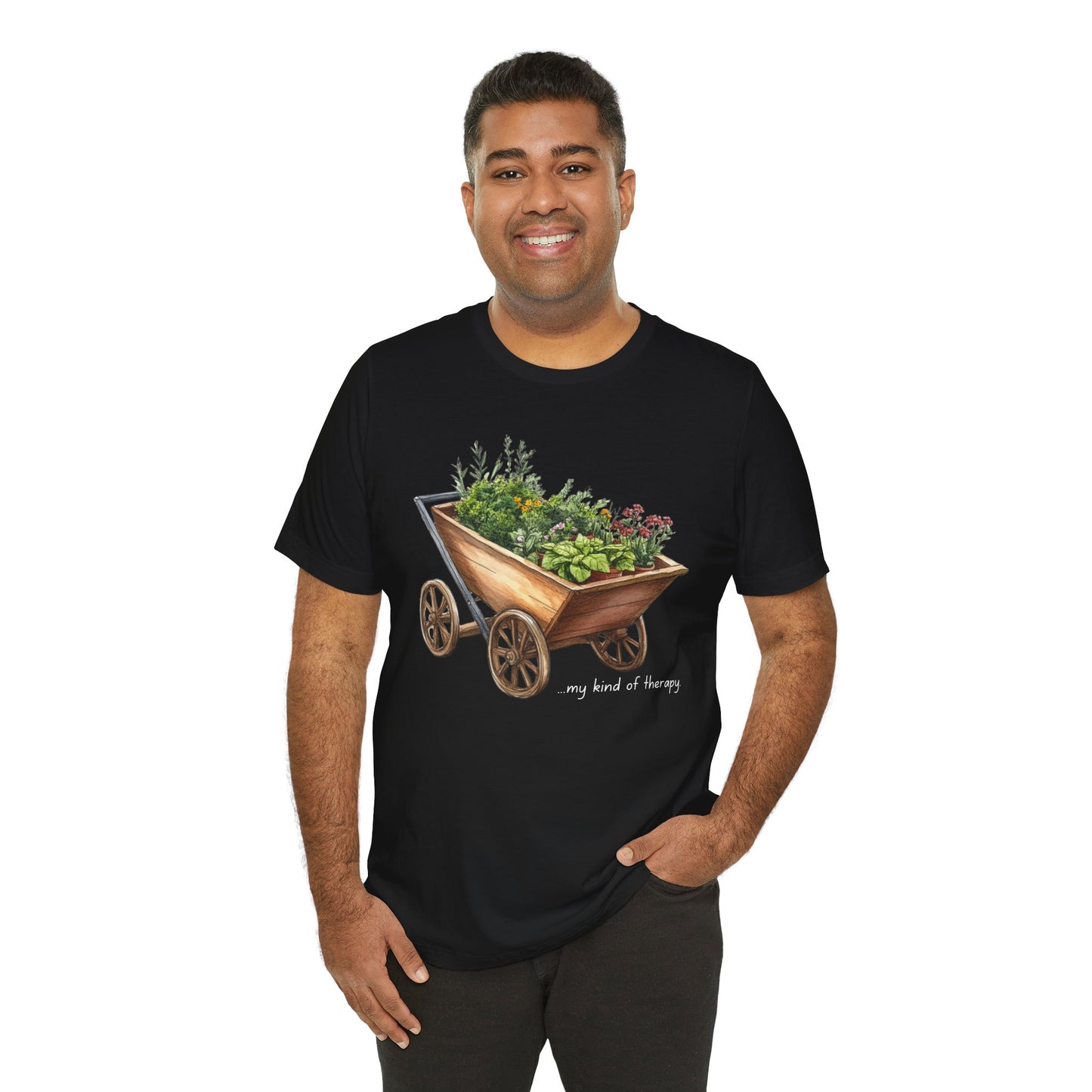Model Nature-inspired garden shirt for outdoor enthusiasts- Black