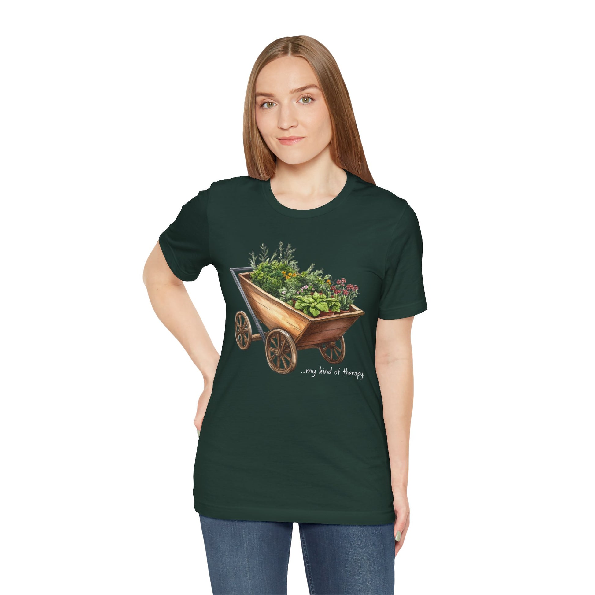 Model Nature-inspired garden shirt for outdoor enthusiasts- Forest