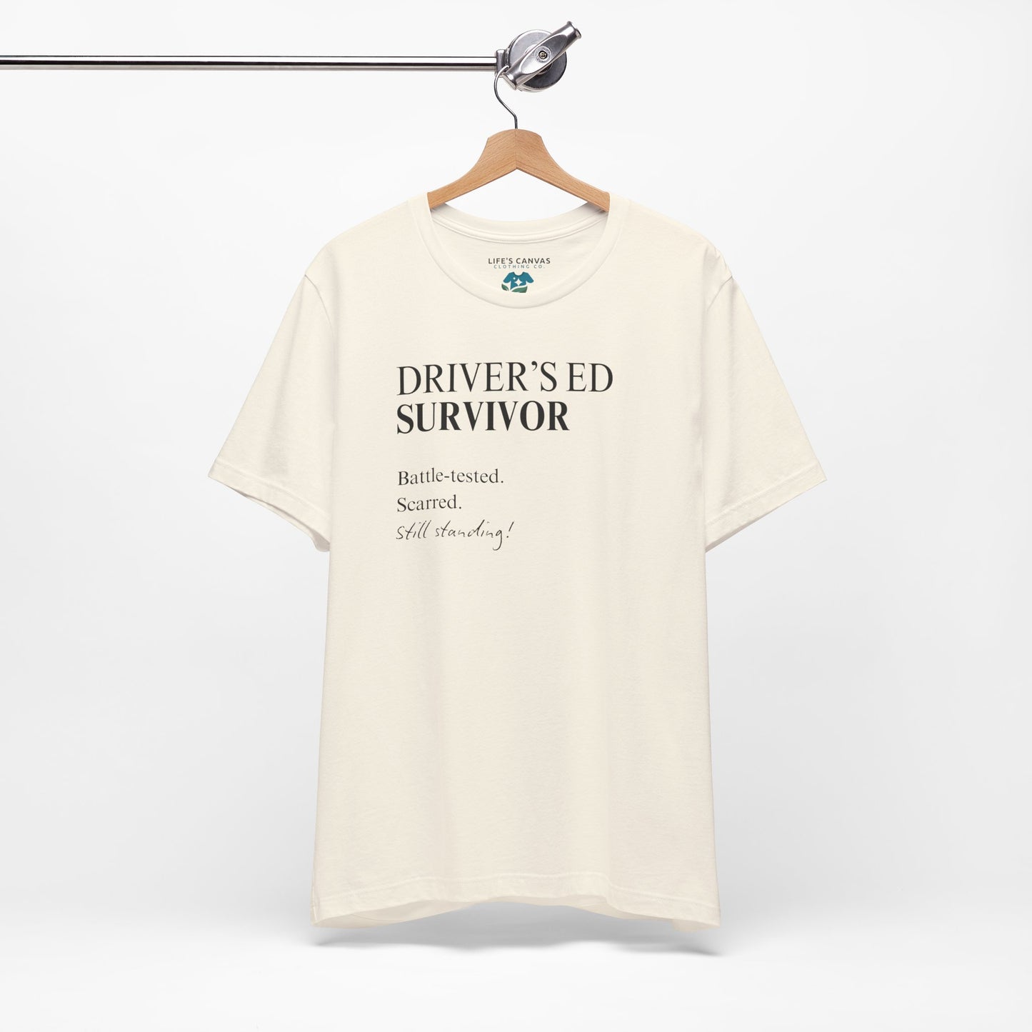 Natural drivers ed survivor tee on hanger