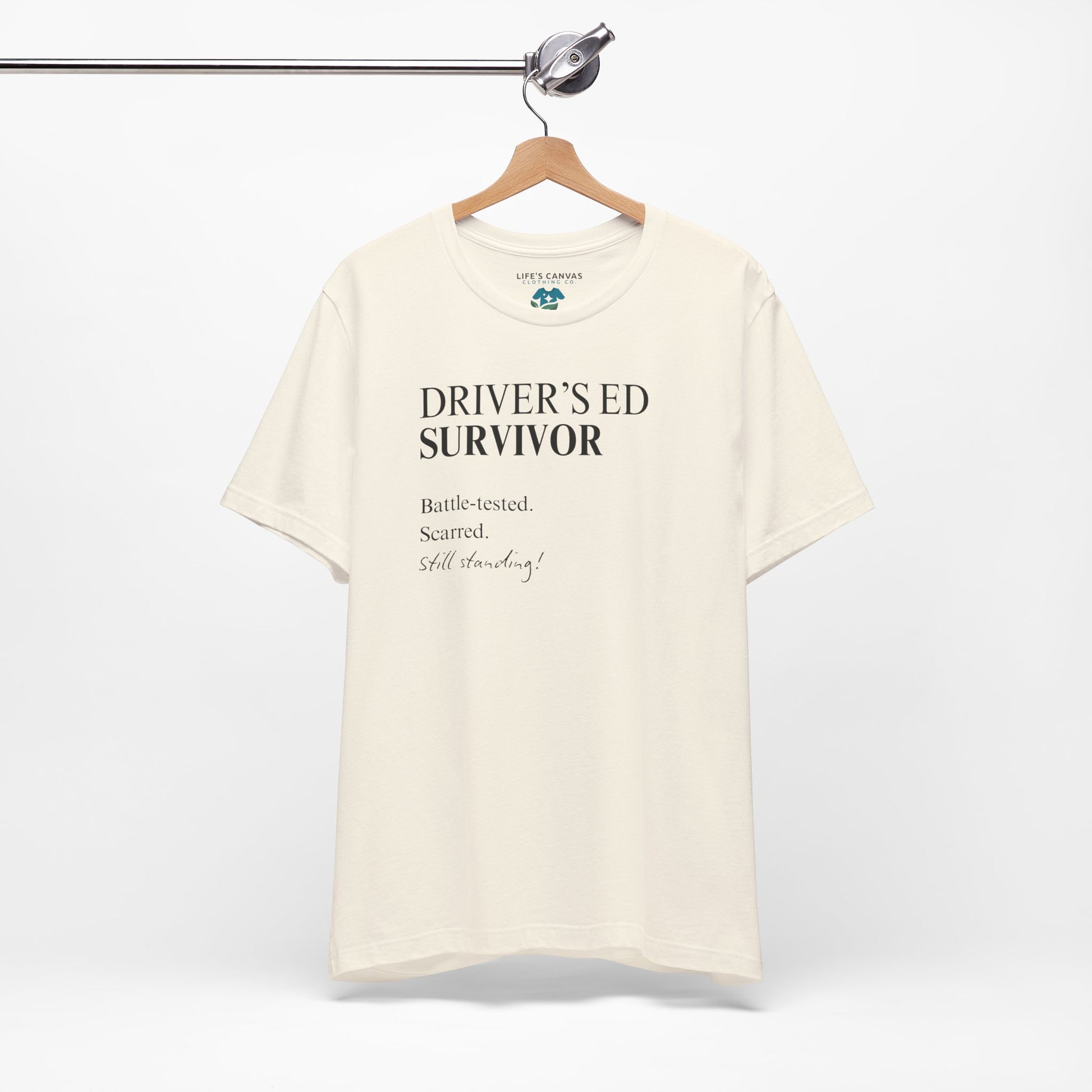 Natural drivers ed survivor tee on hanger