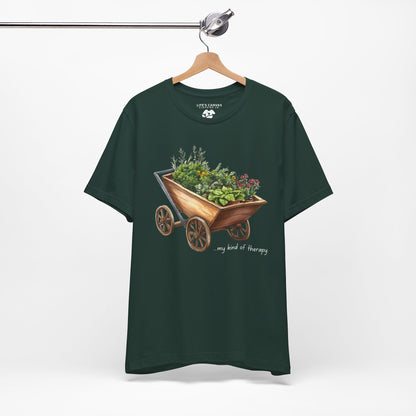 Nature-inspired garden shirt for outdoor enthusiasts on hanger- Forest