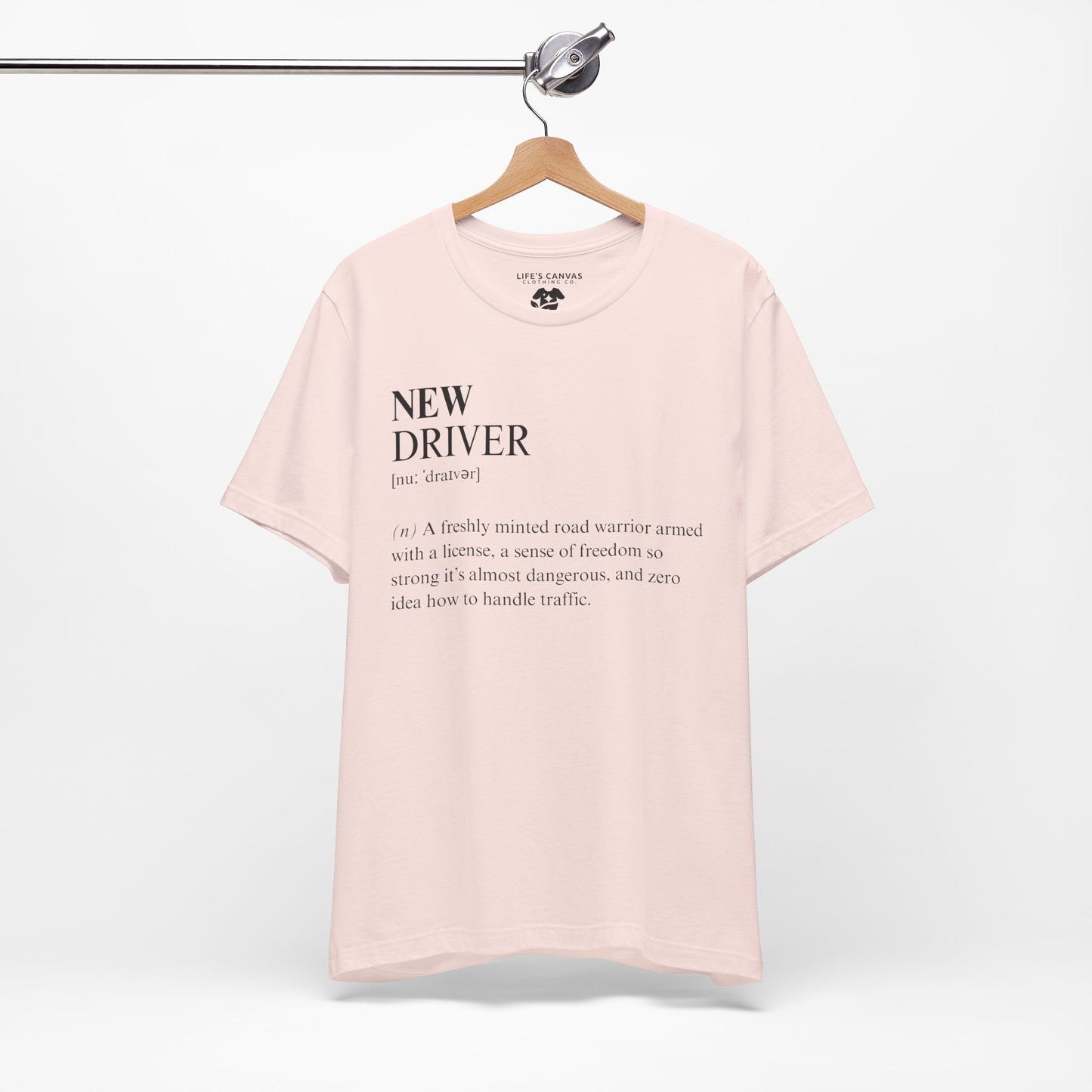 Soft Pink new driver definition shirt