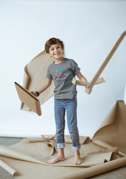 Soft cotton tee for fearless kids with big imaginations