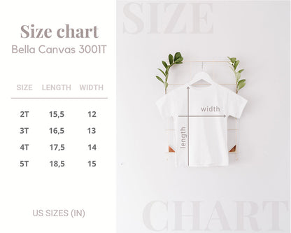 Toddler-3001T Size Chart