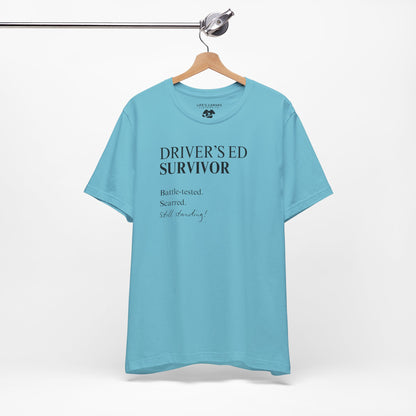 Turquoise T-shirt front hanging